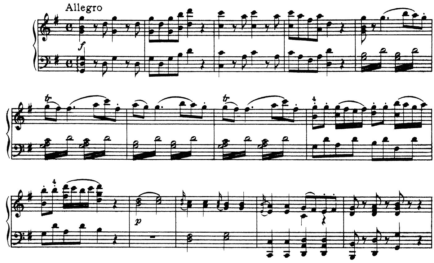 アイネ・クライネ・ナハトムジーク K.525 ピアノ無料楽譜1-01