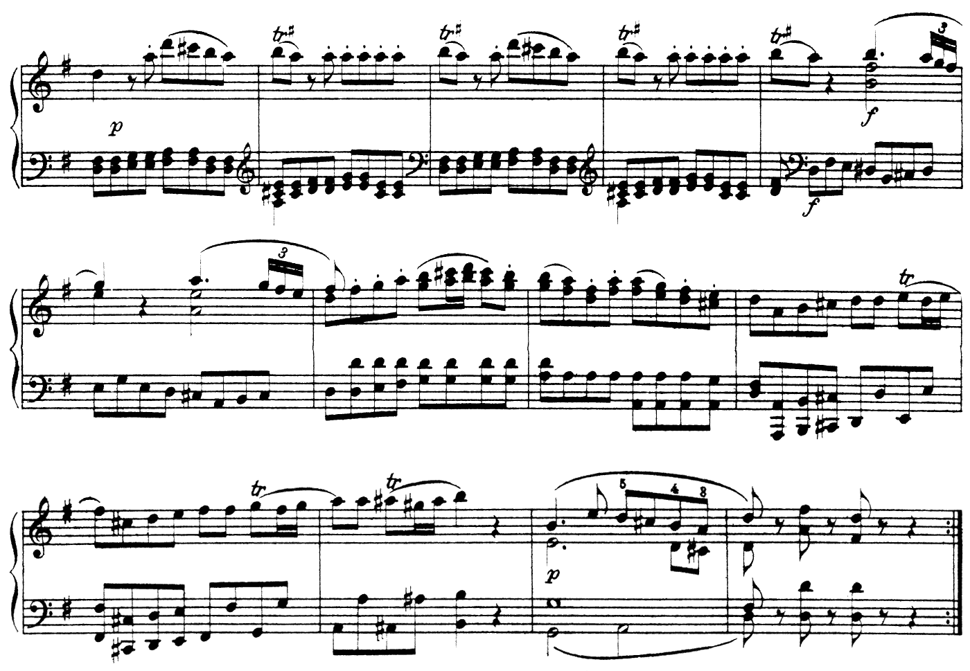 アイネ・クライネ・ナハトムジーク K.525 ピアノ無料楽譜1-04