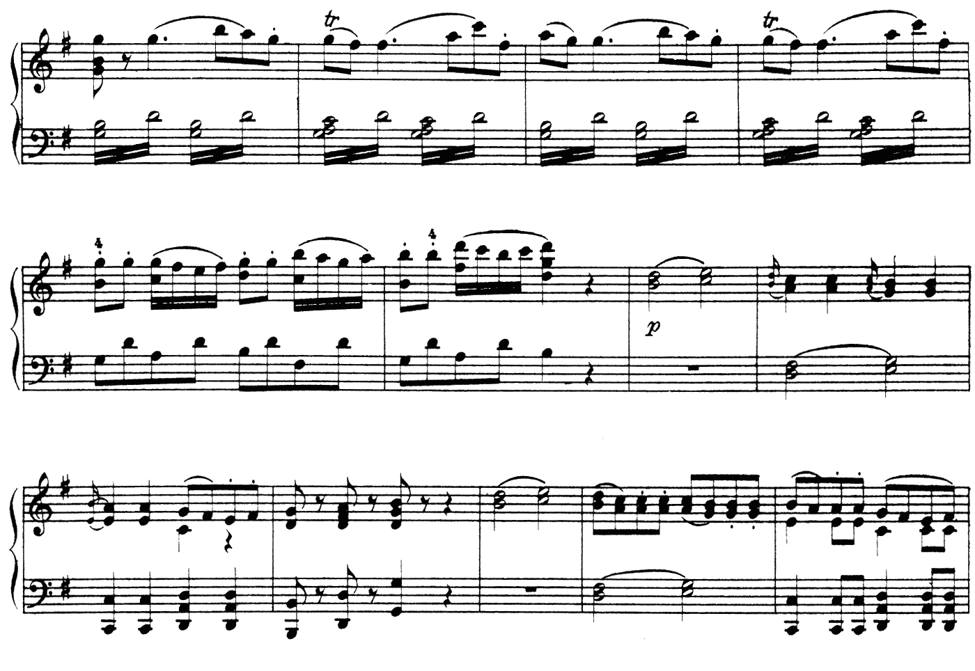 アイネ・クライネ・ナハトムジーク K.525 ピアノ無料楽譜1-07