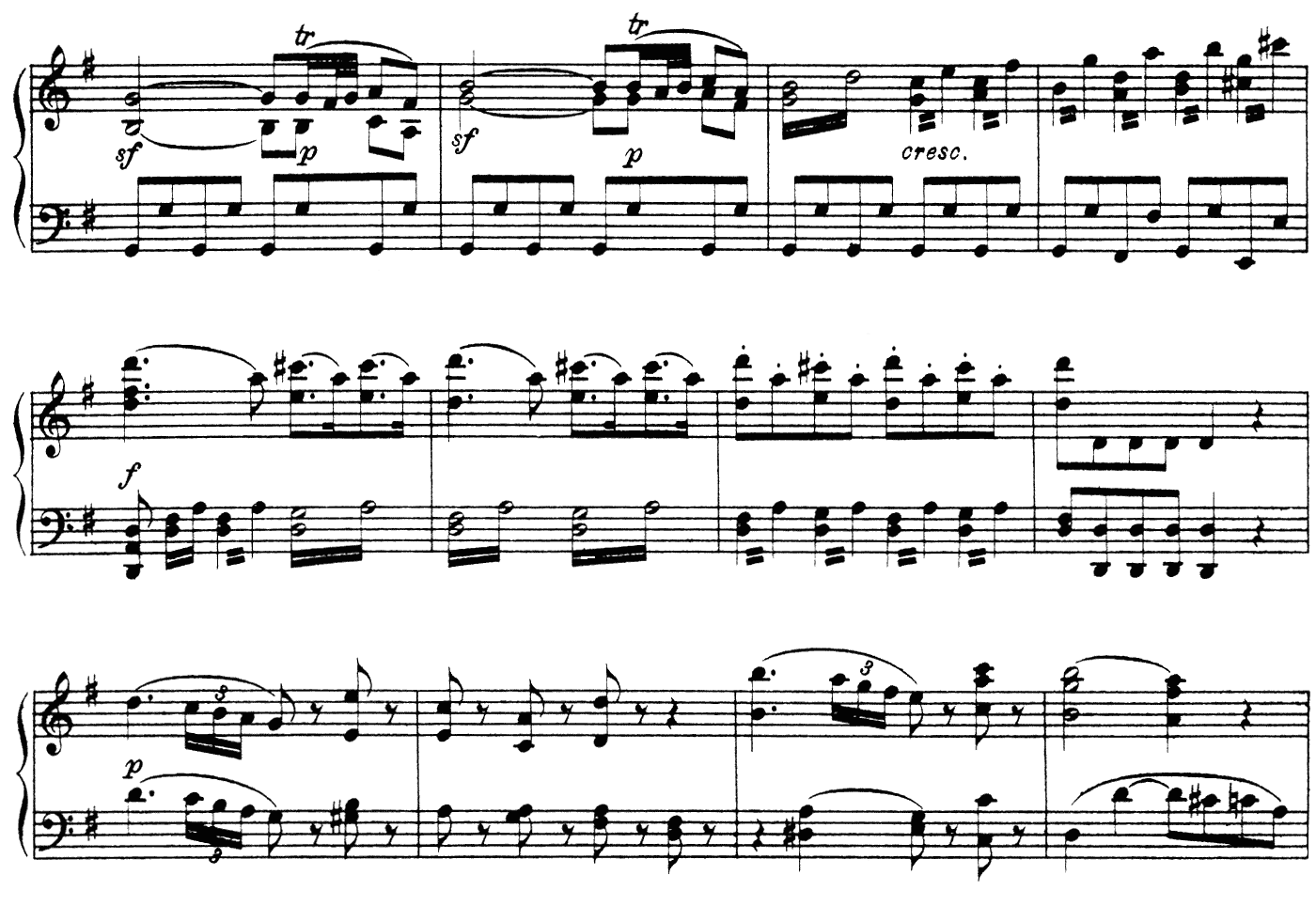 アイネ・クライネ・ナハトムジーク K.525 ピアノ無料楽譜1-08