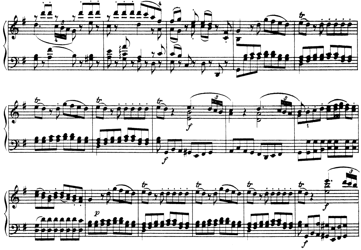 アイネ・クライネ・ナハトムジーク K.525 ピアノ無料楽譜1-09
