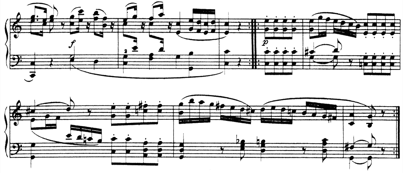 アイネ・クライネ・ナハトムジーク K.525 2nd movement ピアノ無料楽譜03
