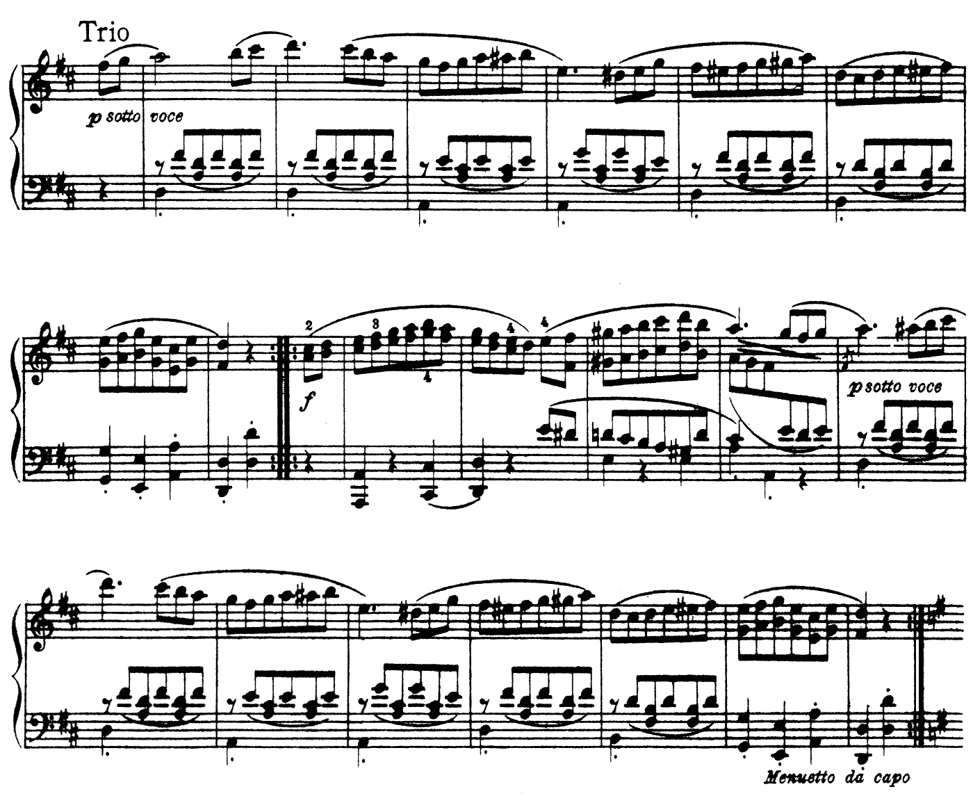 アイネ・クライネ・ナハトムジーク K.525 ピアノ無料楽譜3-02