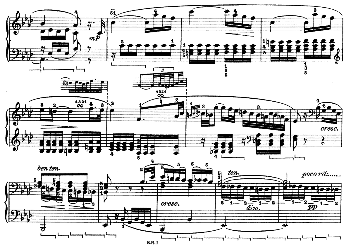 ピアノソナタ8番「悲愴」第二楽章 ピアノ無料楽譜2