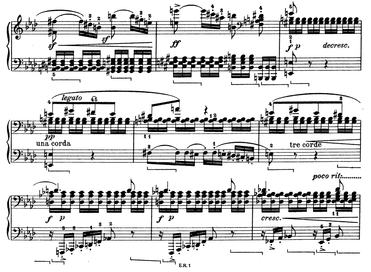 ピアノソナタ8番「悲愴」第二楽章 ピアノ無料楽譜4
