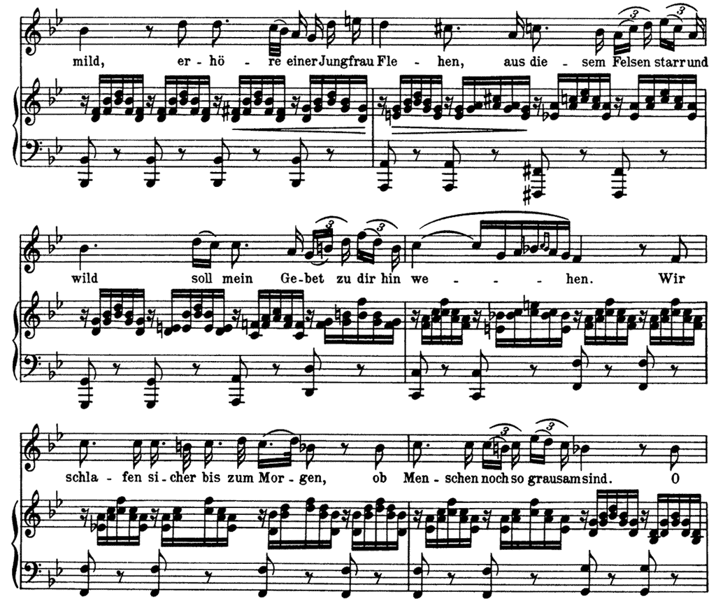 シューベルト アヴェマリアのピアノ楽譜1-2
