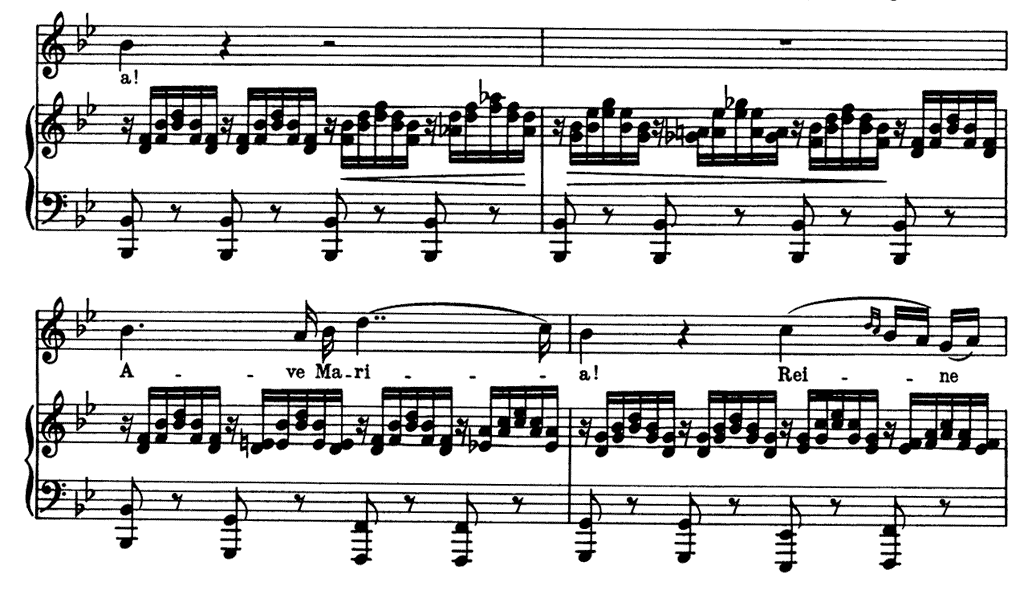 シューベルト アヴェマリアのピアノ楽譜3-2