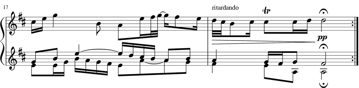 G線上のアリア ピアノ楽譜(連弾)4