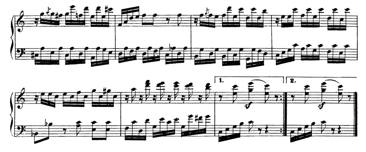 ベートーヴェン「ゴッド・セイヴ・ザ・キング」による7つの変奏曲　ピアノ無料楽譜 変奏曲3-2