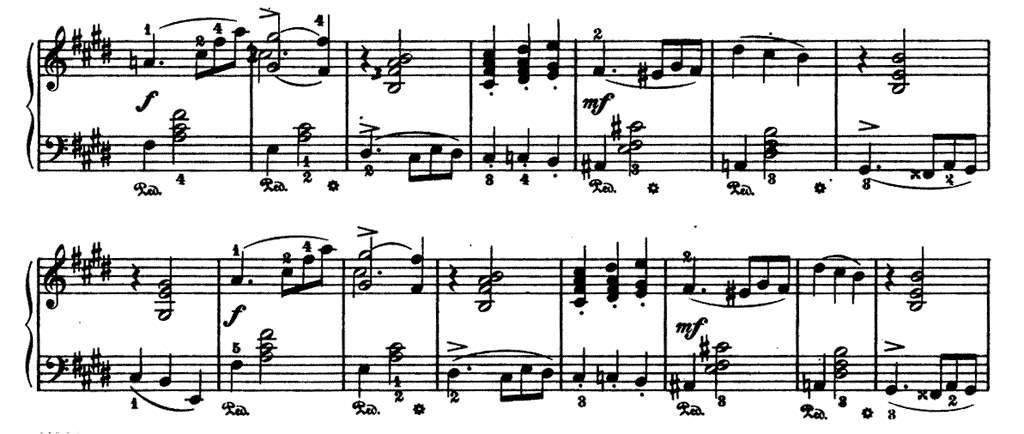 「チャイコフスキー四季よりクリスマス」のピアノ楽譜3-3