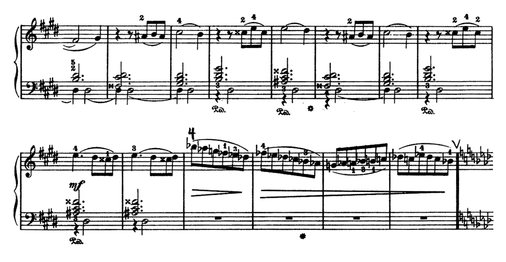 「チャイコフスキー四季よりクリスマス」のピアノ楽譜4-2
