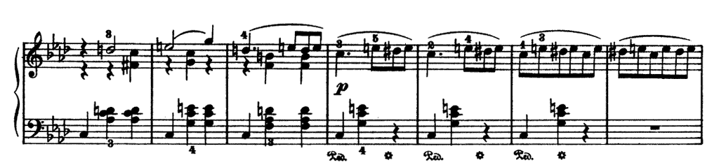 「チャイコフスキー四季よりクリスマス」のピアノ楽譜5-3