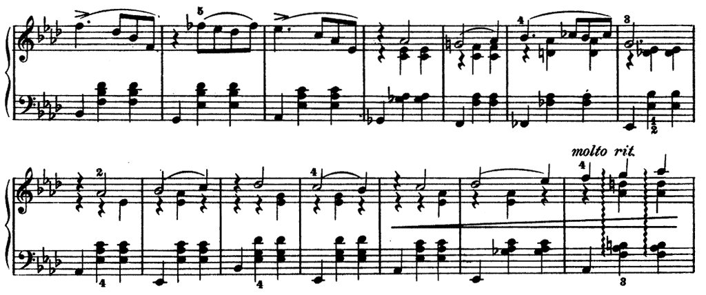 「チャイコフスキー四季よりクリスマス」のピアノ楽譜6-3