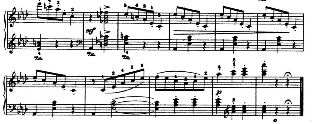 「チャイコフスキー四季よりクリスマス」のピアノ楽譜7-3