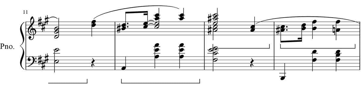ショパン「前奏曲第7番 イ長調」(24の前奏曲 作品28) ピアノ楽譜2