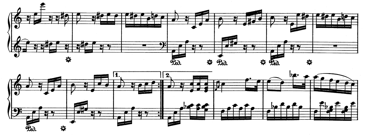 ベートーヴェン エリーゼのために WoO59 ピアノ無料楽譜2