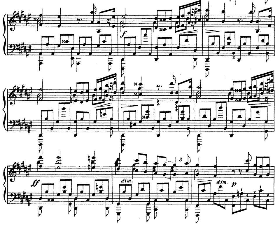 練習曲第12番 嬰ニ短調「悲愴」 ピアノ無料楽譜