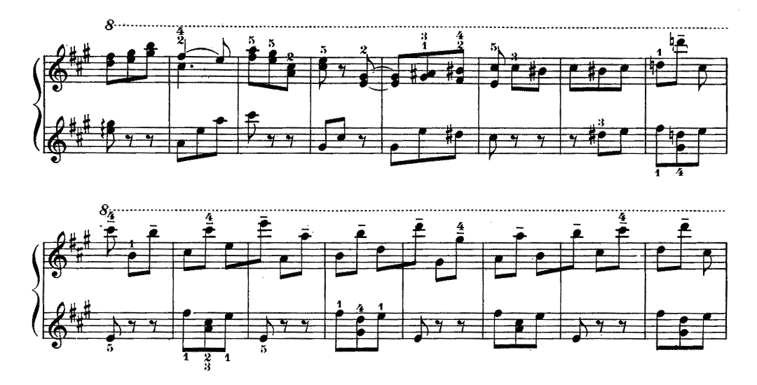 リャードフ オルゴール(音楽の玉手箱) ピアノ無料楽譜3