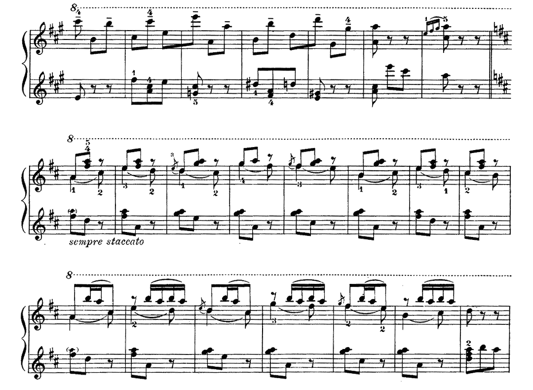 リャードフ オルゴール(音楽の玉手箱) ピアノ無料楽譜4