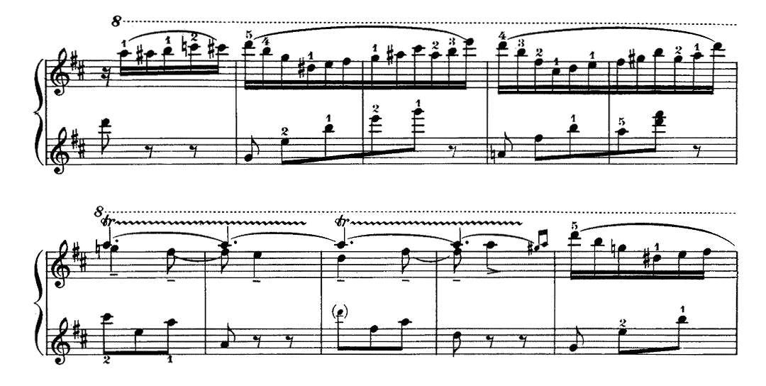 リャードフ オルゴール(音楽の玉手箱) ピアノ無料楽譜5