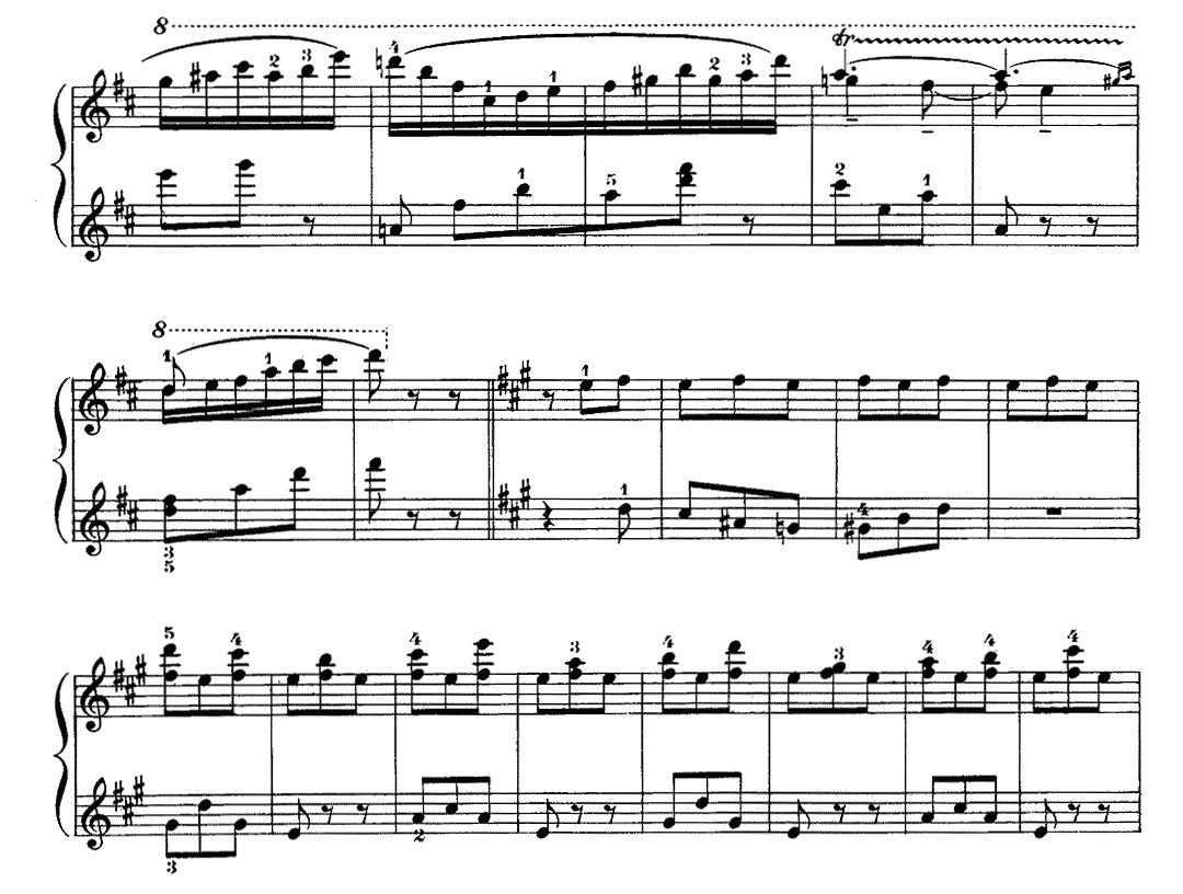 リャードフ オルゴール(音楽の玉手箱) ピアノ無料楽譜6