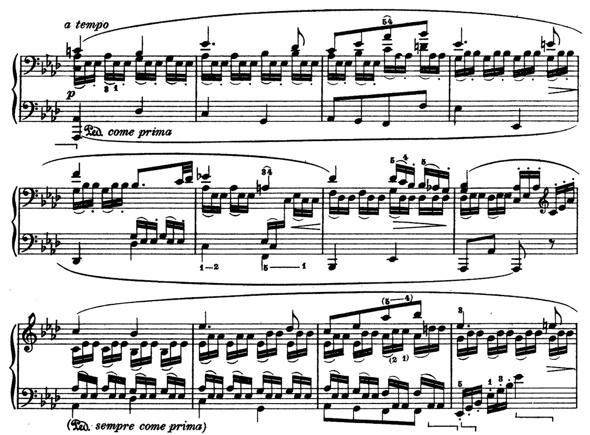 ピアノソナタ8番「悲愴」第二楽章 ピアノ無料楽譜5