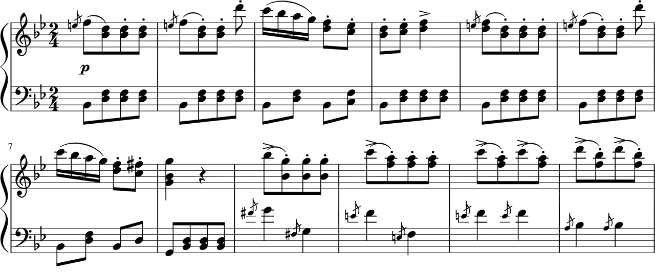 ベートーヴェン トルコ行進曲 ピアノ無料楽譜